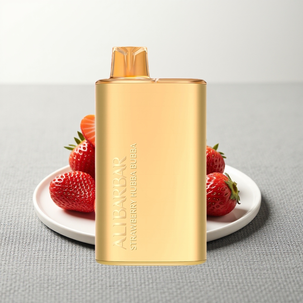 Alibarbar Rich 8000 Puffs Disposable Vape Полуниця Hubba Bubba 20ml 2000mAh