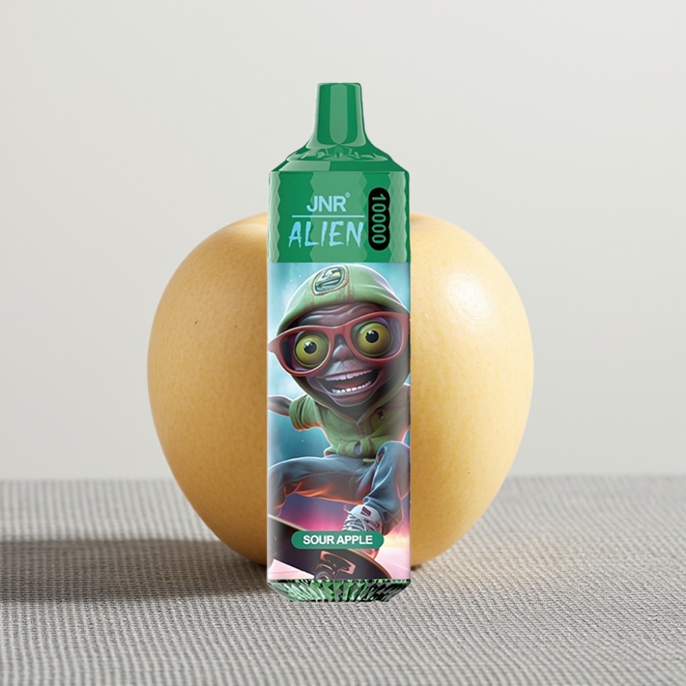 JNR Alien 10000 Puffs 850mAh 20ml Кисле Яблуко RGB LED