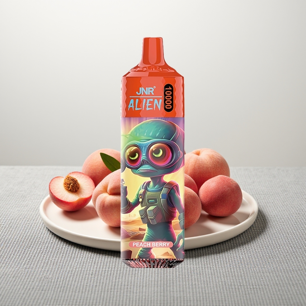 JNR Alien 10000 Puffs 850mAh Тип-C LED Персик-Ягода