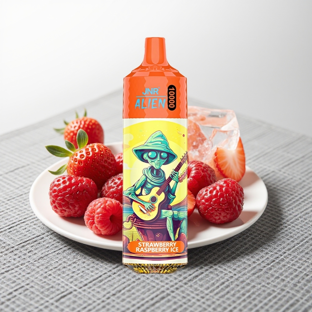 JNR Alien 10000 Puffs 850mAh Тип-C Полуниця Малина Лід RGB