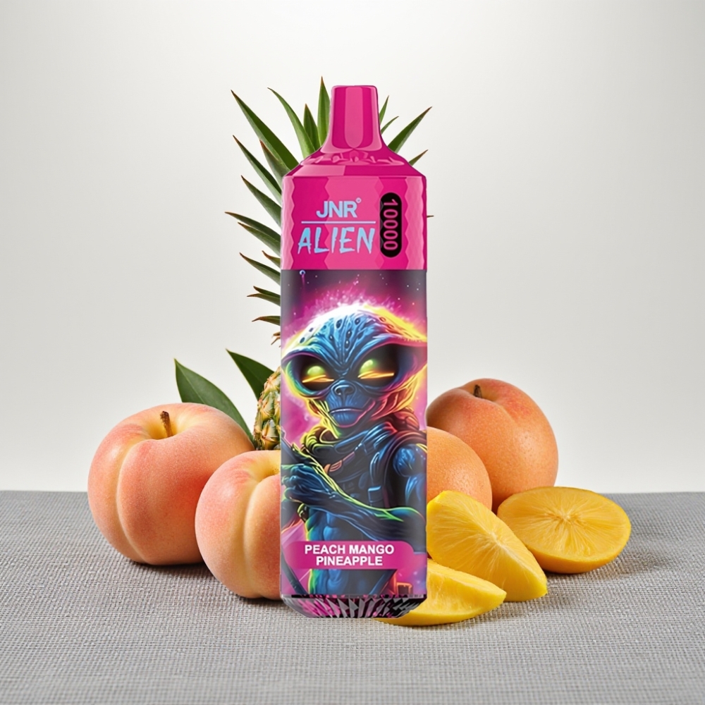 JNR Alien 10000 Puffs 850mAh Тип-C Персик манго ананас RGB