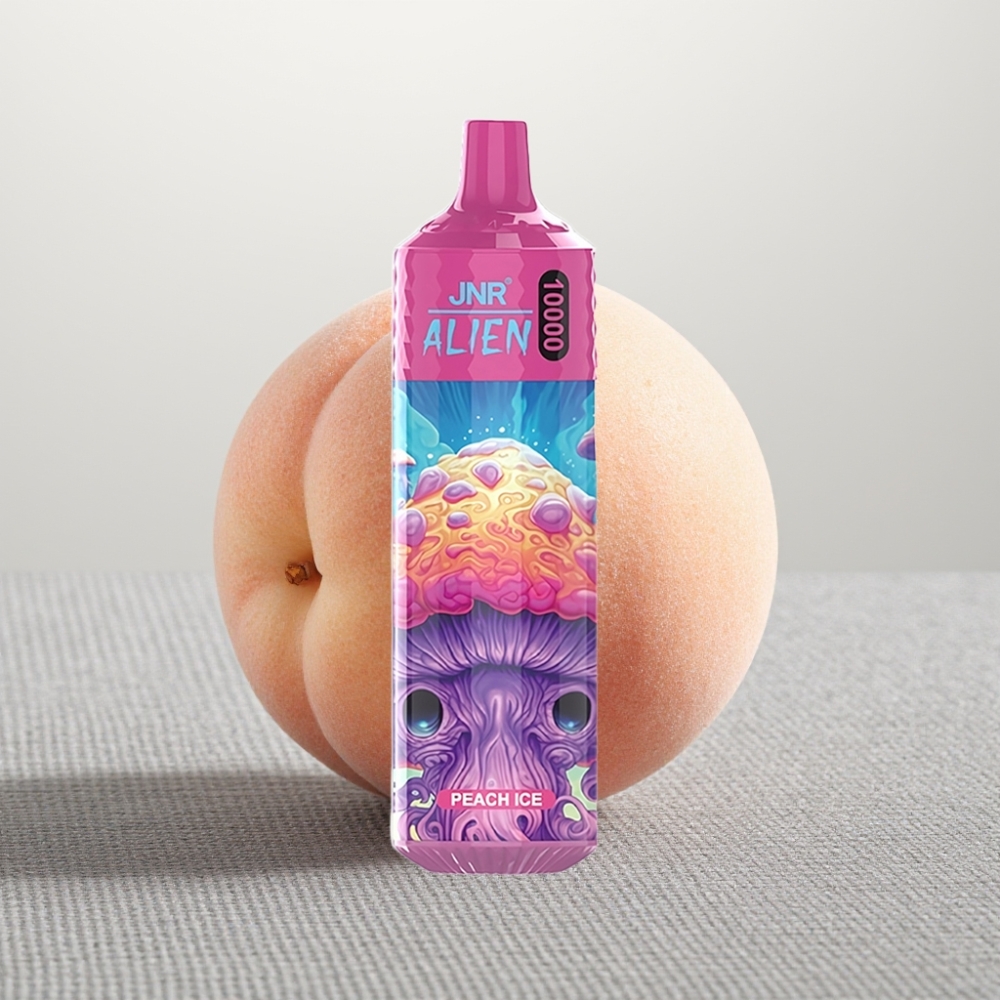 JNR Alien 10000 Puffs 850mAh Peach Ice RGB LED Type-C