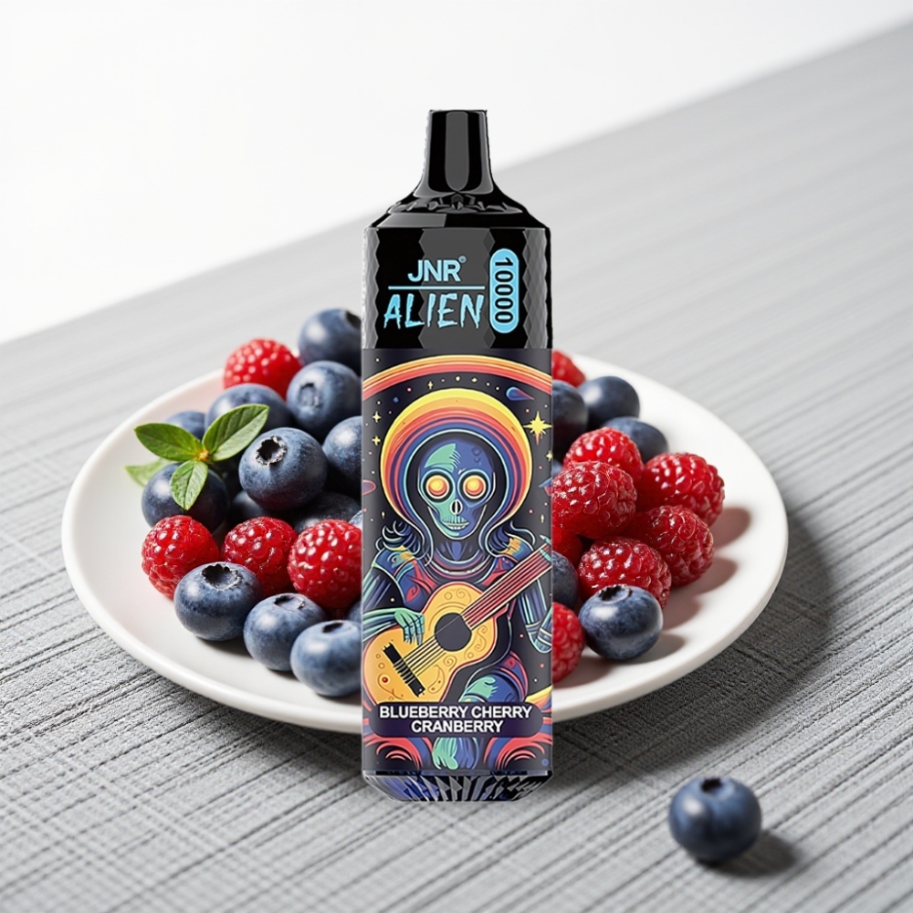 JNR Alien 10000 Puffs 850mAh Type-C LED Спортивний Чорниця Вишня Журавлина