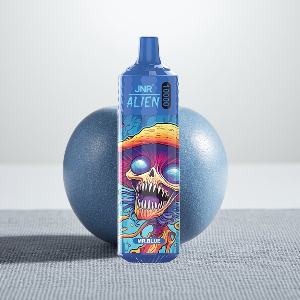 JNR Alien 10000 Puffs 850mAh Type-C LED Спортивний Дизайн Аромат Пан Блакитний