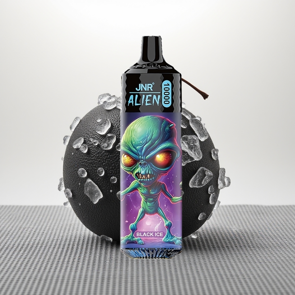 JNR Alien 10000 Puffs 850mAh Type-C RGB Чорний лід wholesale vape Ukraine