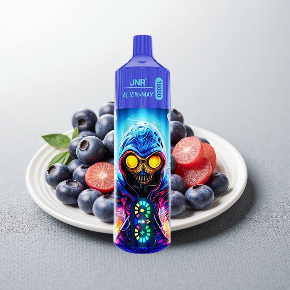 JNR Alien Max 18000 Puffs Dual Mesh Coil Blueberry Bubblegum 28ml Type-C