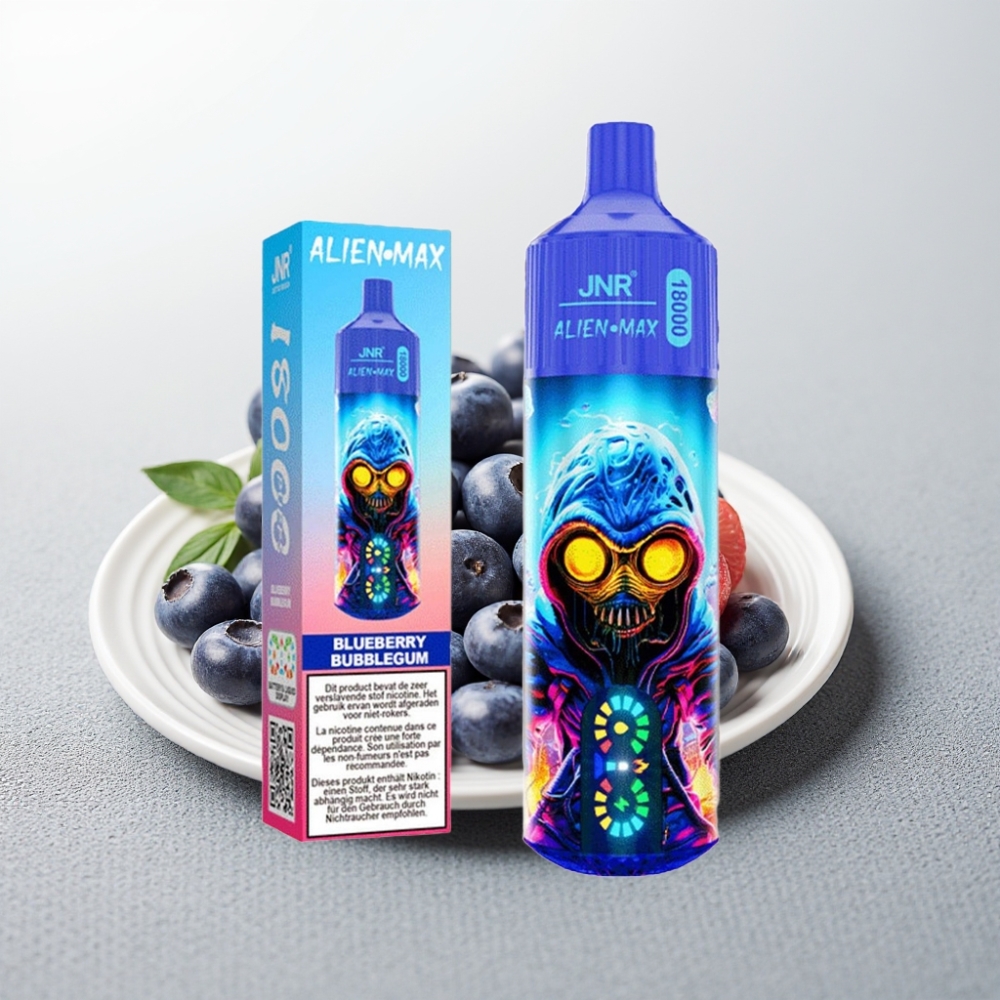 JNR Alien Max 18000 Puffs Dual Mesh Coil Blueberry Bubblegum 28ml Type-C