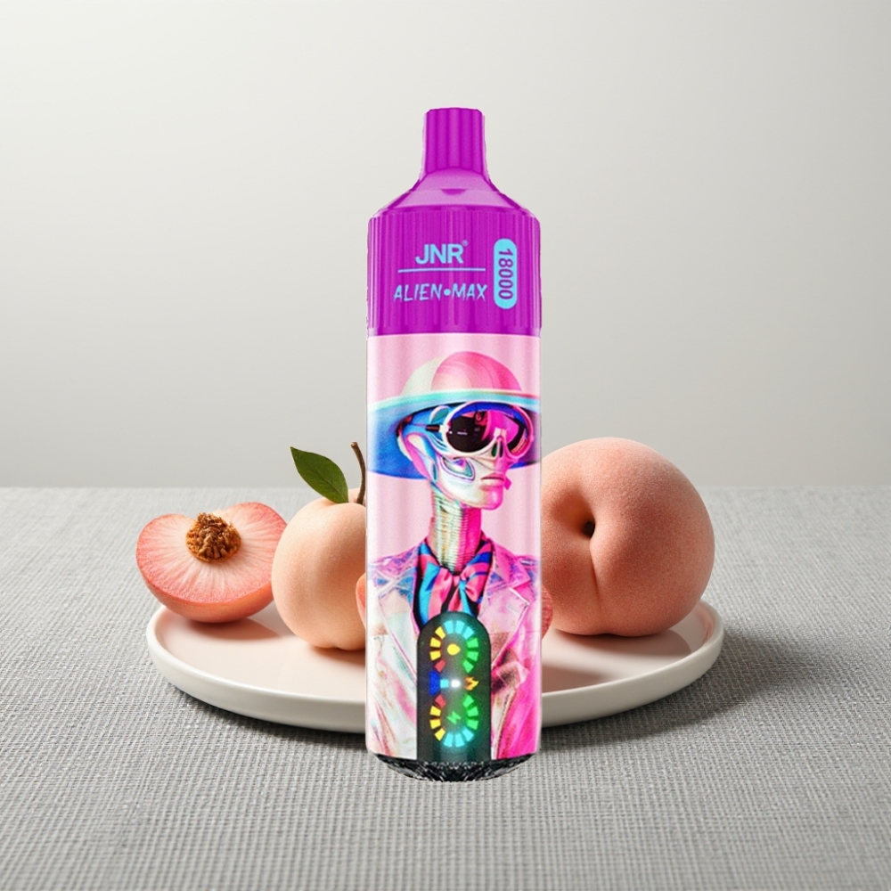 JNR Alien Max 18000 Puffs Dual Mesh Coil Білий Персик Razz