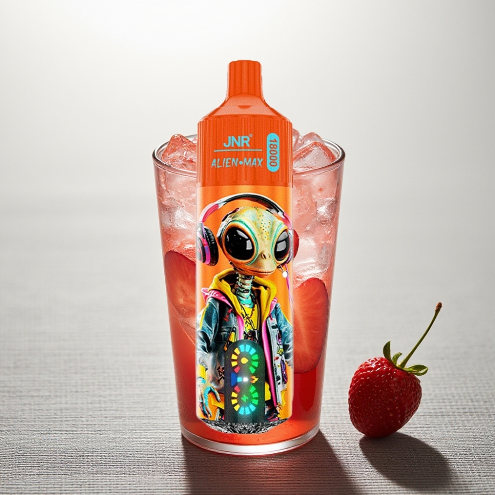 JNR Alien Max 18000 Puffs Dual Mesh Coil Smart LED Display Шипучa Вишнева Кола