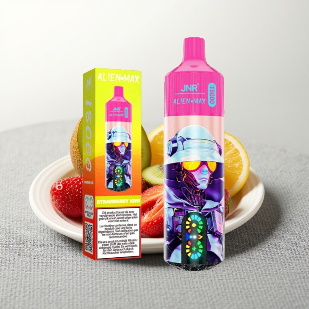 JNR Alien Max 18000 Puffs Dual Mesh Coil Strawberry Kiwi 28ml Type-C