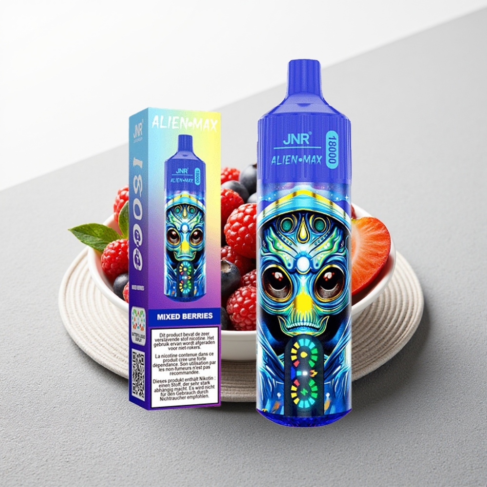JNR Alien Max 18000 Puffs Dual Mesh Coil Type-C Quick Charge Змішані Ягоди