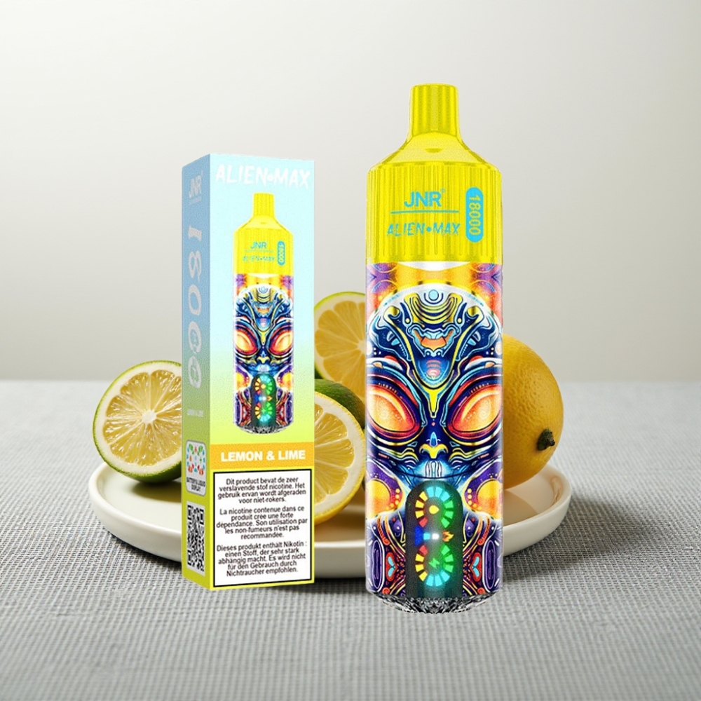 JNR Alien Max 18000 Puffs Dual Mesh Coil Лимон та Лайм Type-C Quick Charge