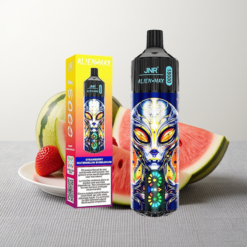 JNR Alien Max 18000 Puffs Полуниця Кавун Жуйка Dual Mesh Coil Type-C