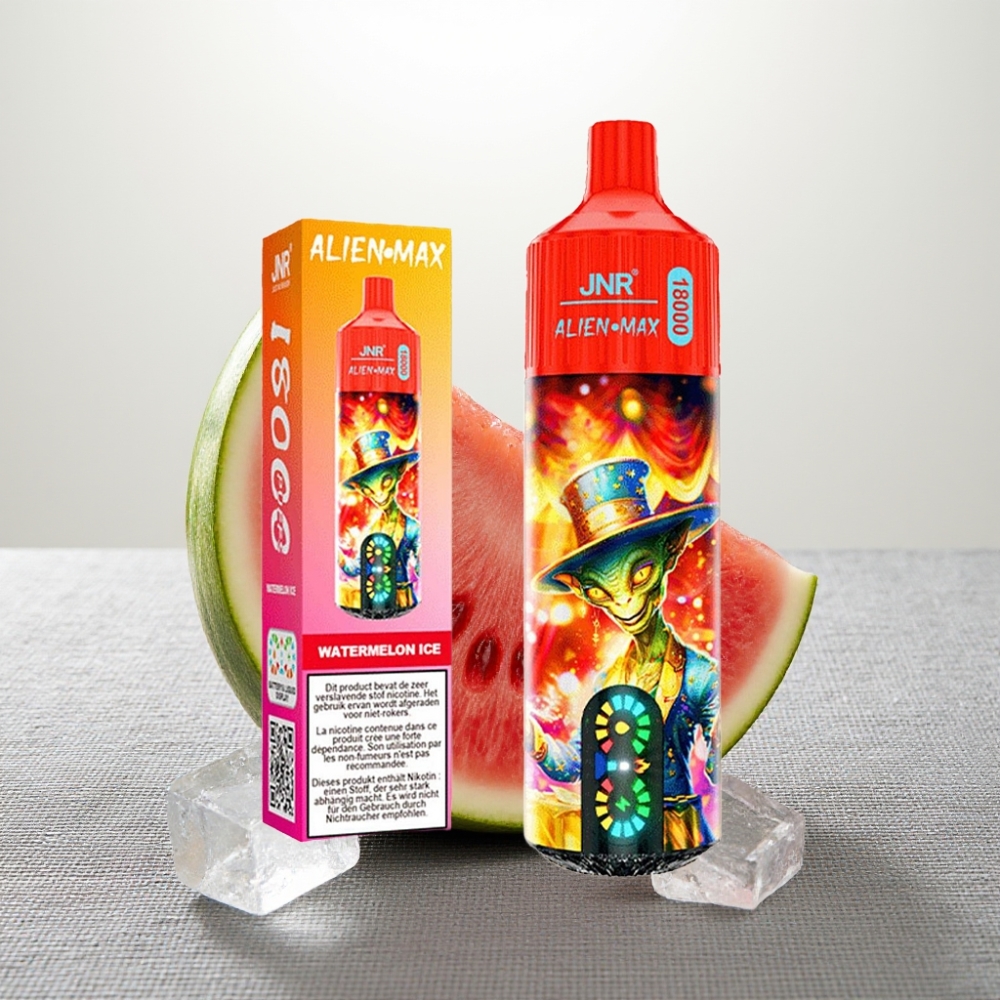 JNR Alien Max 18000 Puffs Dual Mesh Coil Watermelon Ice 28ml E-liquid Type-C