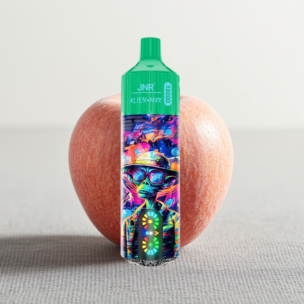 JNR Alien Max 18000 Puffs Smart LED Display Dual Mesh Coil Заморожене Яблуко