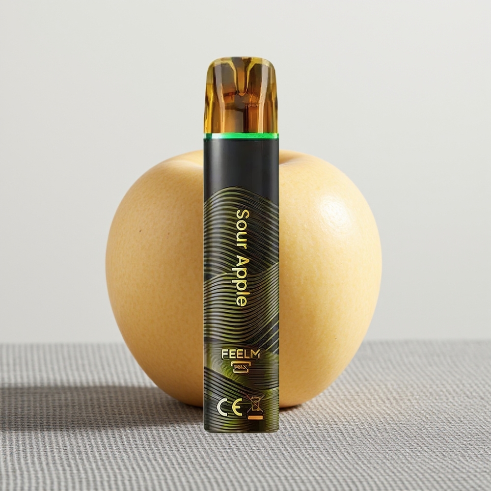 JNR Black&Golden 800 Puffs Disposable Vape Кисле Яблуко 550mAh 2% Nicotine