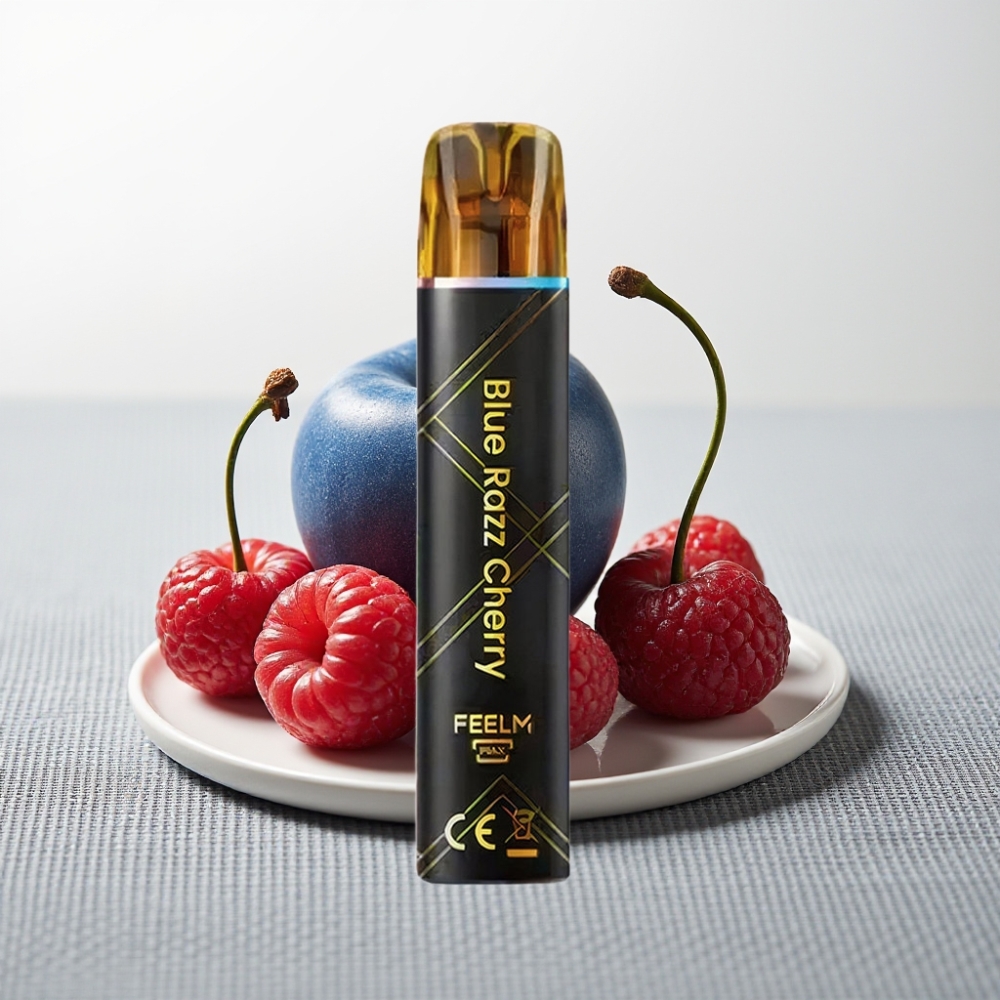 JNR Black&Golden 800 Puffs Блакитна Малина-Вишня Disposable Vape 550mAh 2% Nicotine