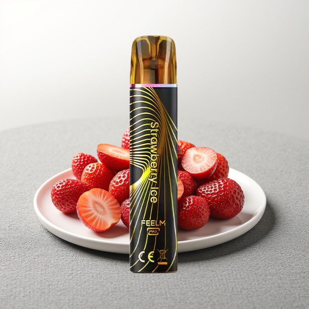 JNR Black&Golden 800 Puffs Полуничний Лід Disposable Vape 550mAh 2% Nicotine