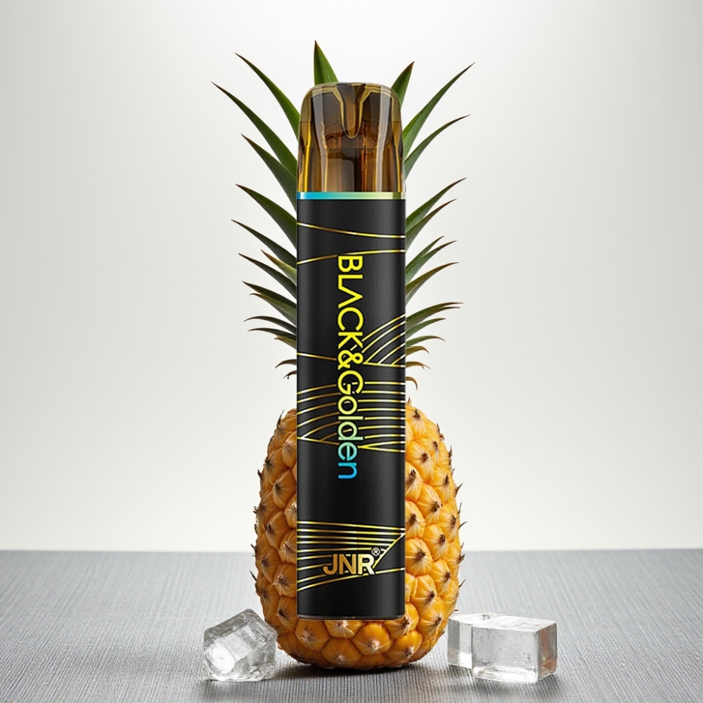 JNR Black&Golden 800 Puffs Ананас-Лід Disposable Vape 550mAh 2% Nicotine TPD