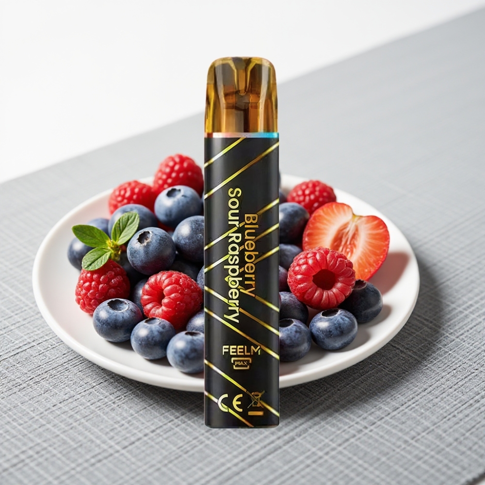 JNR Black&Golden 800 Puffs Disposable Vape Чорниця Кисла Малина 550mAh 2% нікотину