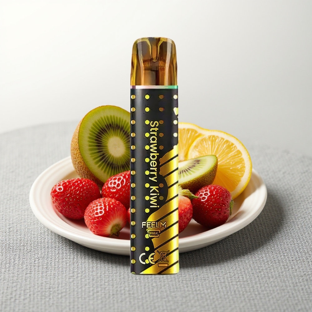 JNR Black&Golden 800 Puffs Полунично-Ківі Disposable Vape 550mAh 2ml TPD