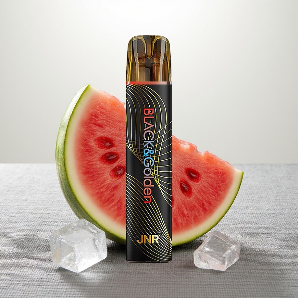 JNR Black&Golden 800 Puffs Disposable Vape Кавун Лід 550mAh 2ml TPD