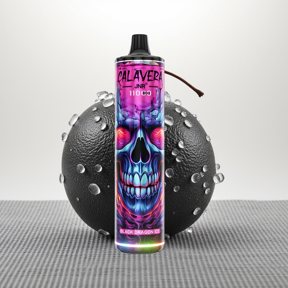 JNR Calavera 11000 Puffs Disposable Vape Чорний Дракон Лід 21ml 850mAh Type-C