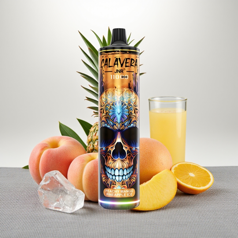 JNR Calavera 11000 Puffs Disposable Vape Персик Манго Ананас Лід Type-C 850mAh 21ml