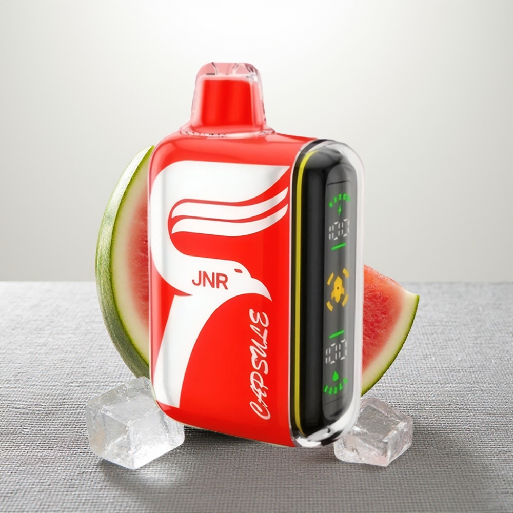 JNR Capsule 15000 Puffs Dual Mesh Coil Smart LED Display Кавун Лід