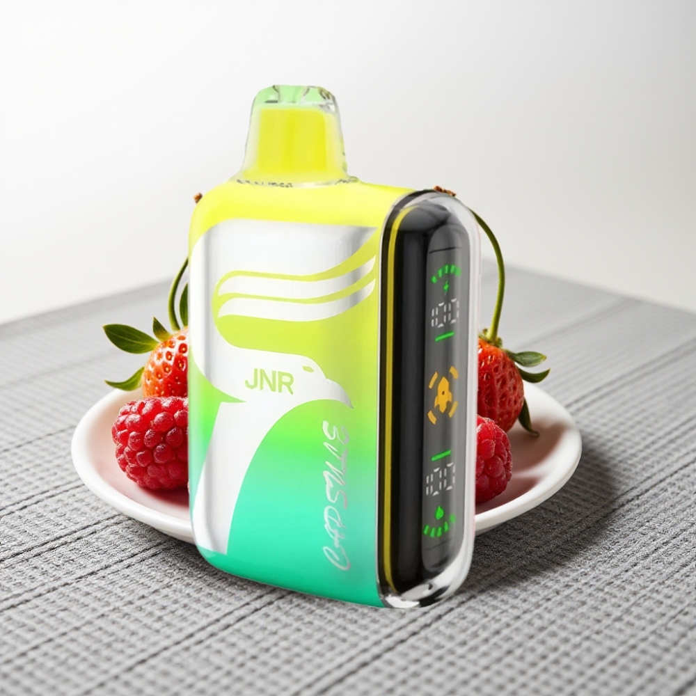 JNR Capsule 15000 Puffs Dual Mesh Coil Strawberry Raspberry Cherry