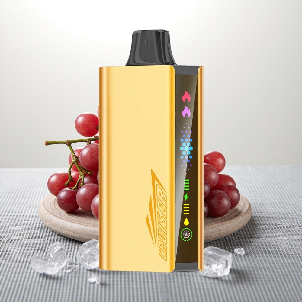 JNR Cruiser 12000 Puffs No-Charge Disposable Vape Grape Ice 3500mAh 25ml Dual Mesh