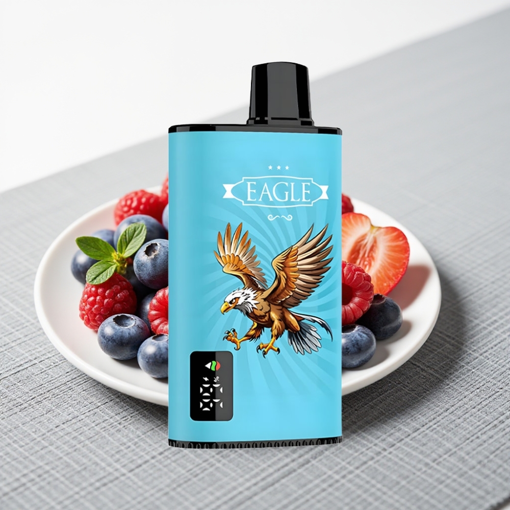JNR EAGLE Smart 23000 Puffs Disposable Vape Цукор-Малина з екраном та регульованим повітропотоком
