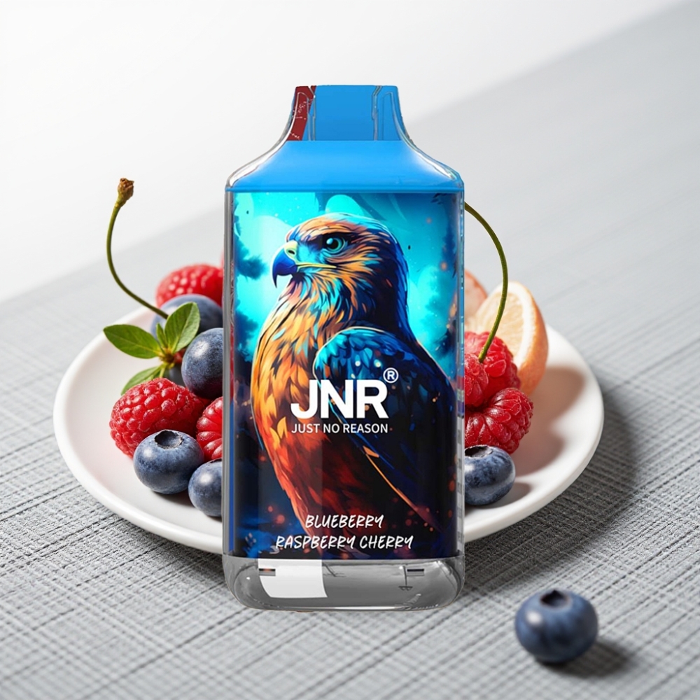 JNR Falcon 16000 Puffs Dual Mesh Coil Type C & Lightning Smart LED Малина Черешня Блакитниця