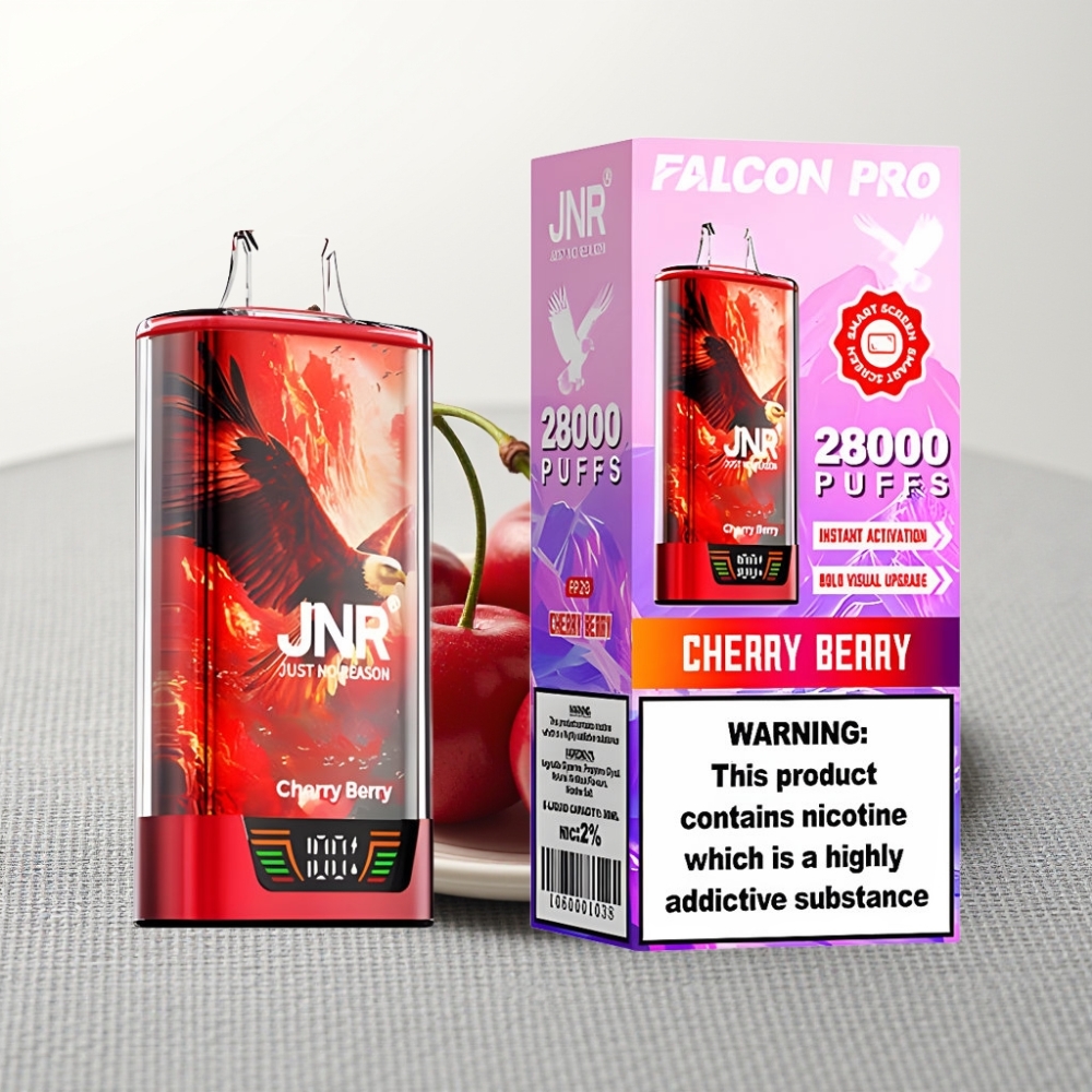 JNR Falcon Pro 28000 Вишнево-Ягідний 30мл 5% Smart Display Dual Mesh