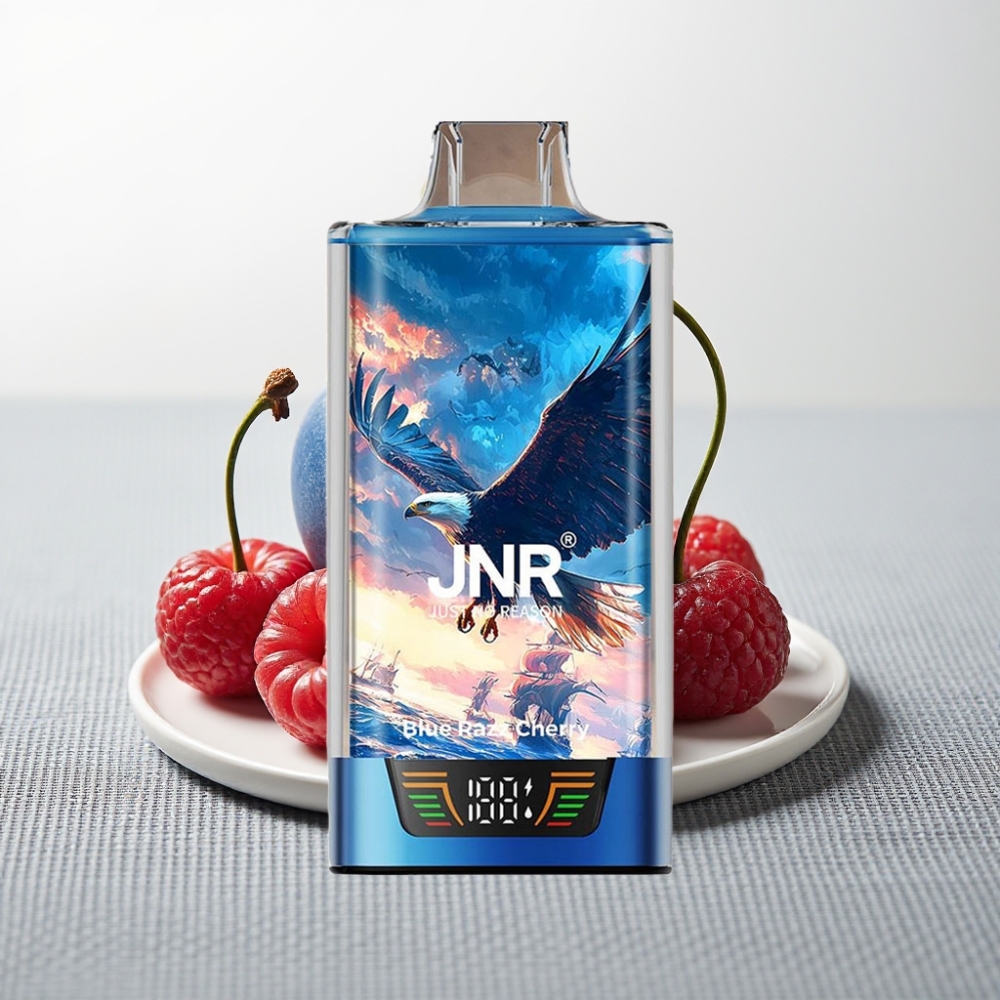 JNR Falcon Pro 28000 30мл Синьо-Малинова Вишня USB-C Dual Mesh