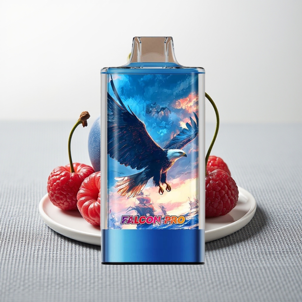 JNR Falcon Pro 28000 30мл Синьо-Малинова Вишня USB-C Dual Mesh