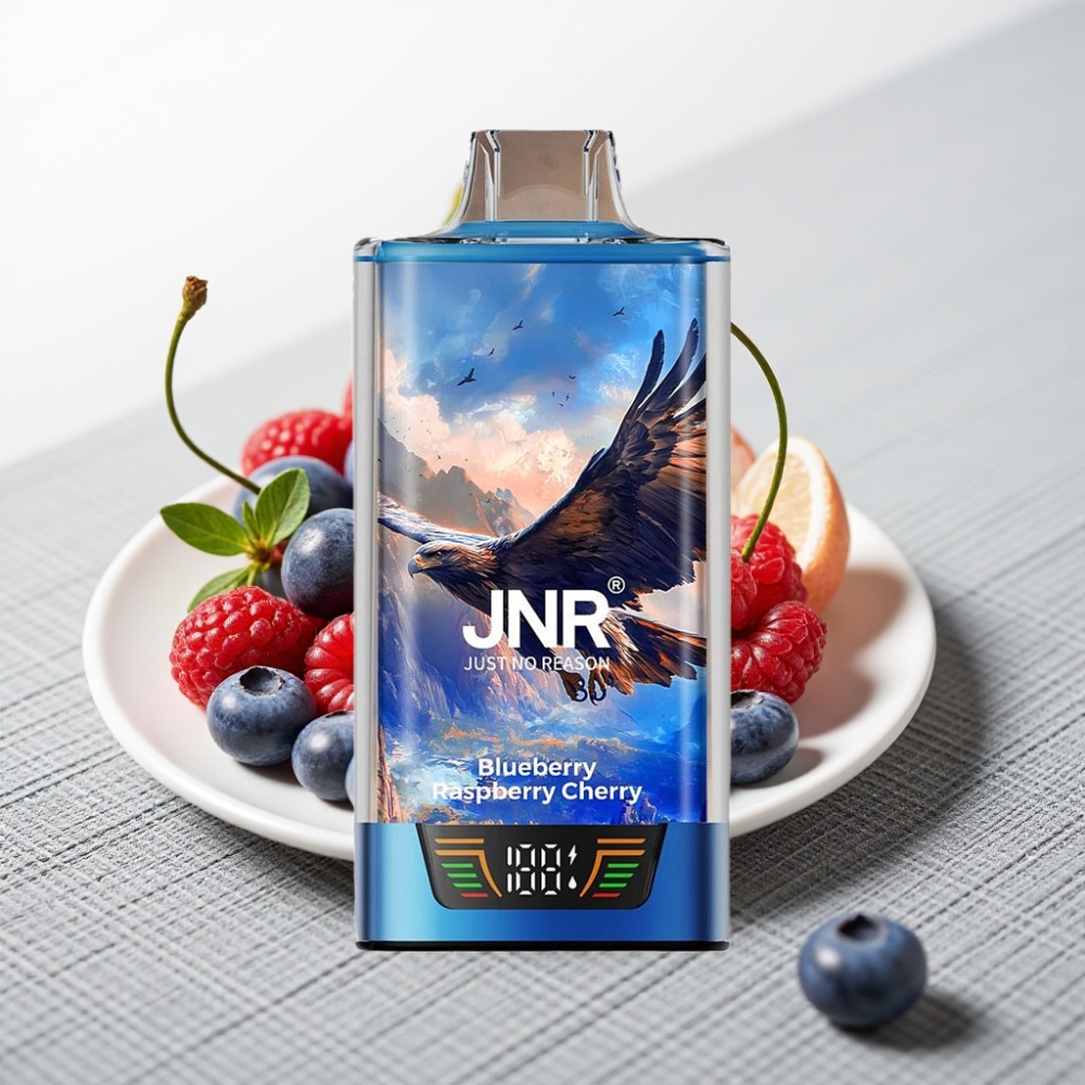 JNR Falcon Pro 28000 Disposable Вейп (30мл, 950мАг, 5% нікотину, Смарт-дисплей, Ягоди)