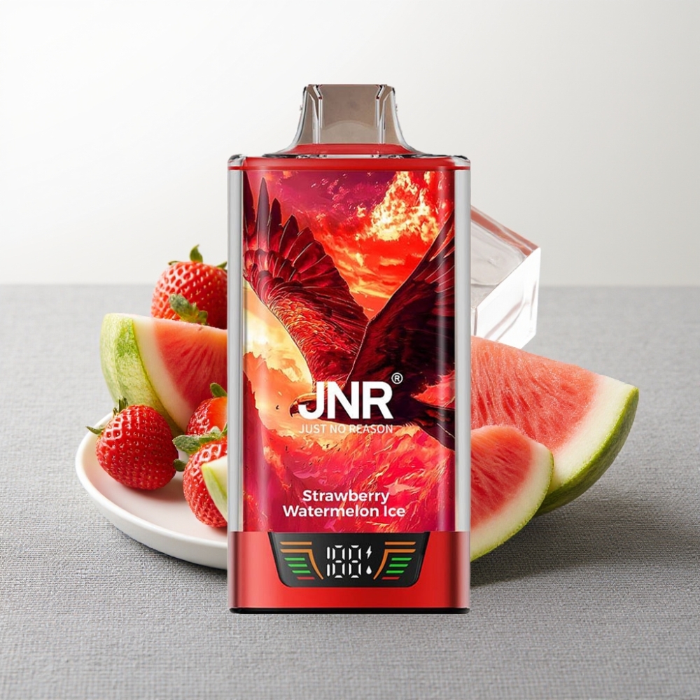 JNR Falcon Pro 28000 Полунично-Кавуновий Лід з Dual Mesh Coil та Smart Display