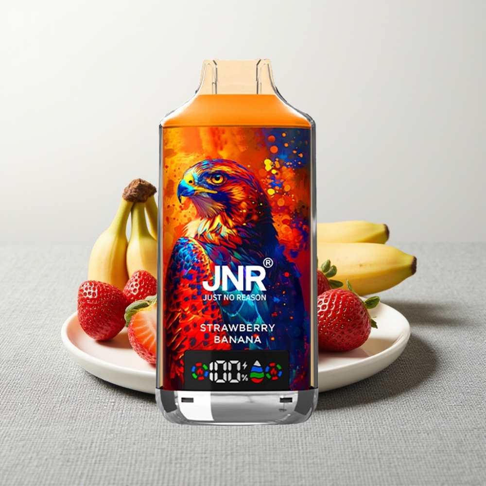 JNR Falcon X 18000 Puffs 24ml Strawberry Banana Dual Mesh Coil Type-C