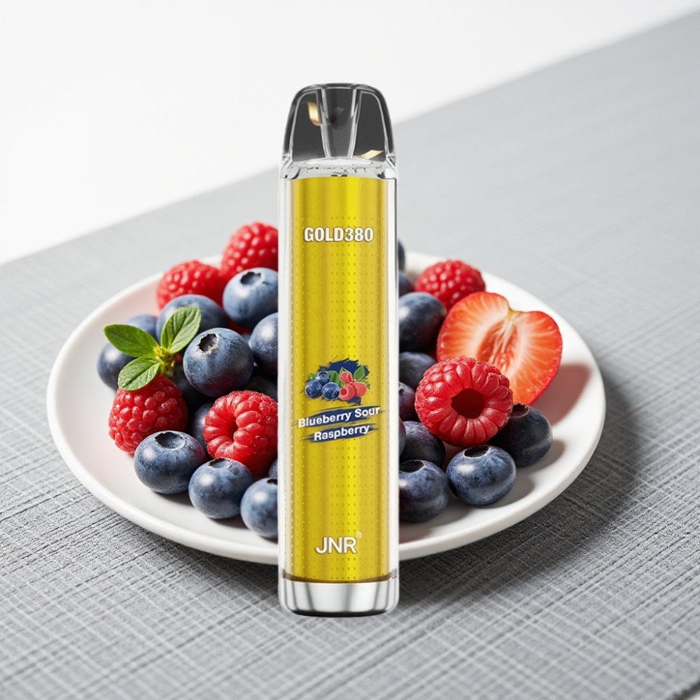 JNR Gold380 6000 Puffs 13ml 1500mAh 1.0ohm Синьоягідна Кисла Малина