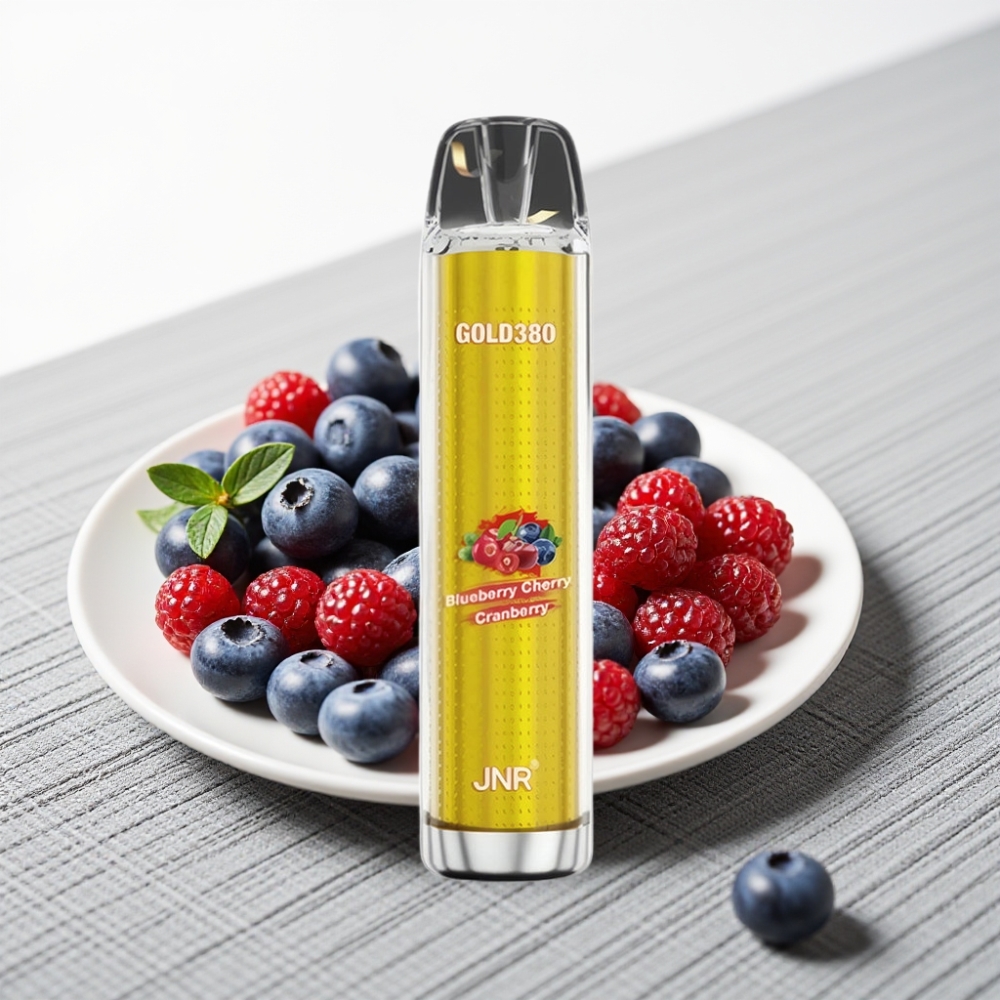 JNR Gold380 6000 Puffs 1500mAh 13ml Малина Вишня Чорниця