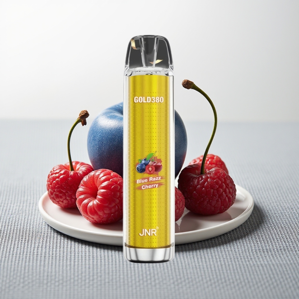 JNR Gold380 6000 Puffs 1500mAh 13ml Блакитна Малина Вишня