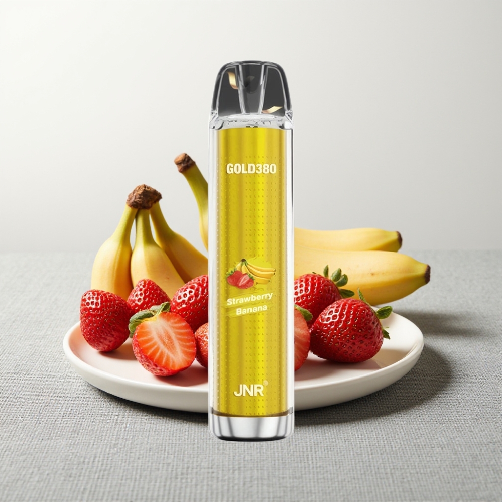 JNR Gold380 6000 Puffs 1500mAh 13ml Полуниця-Банан wholesale vape Ukraine