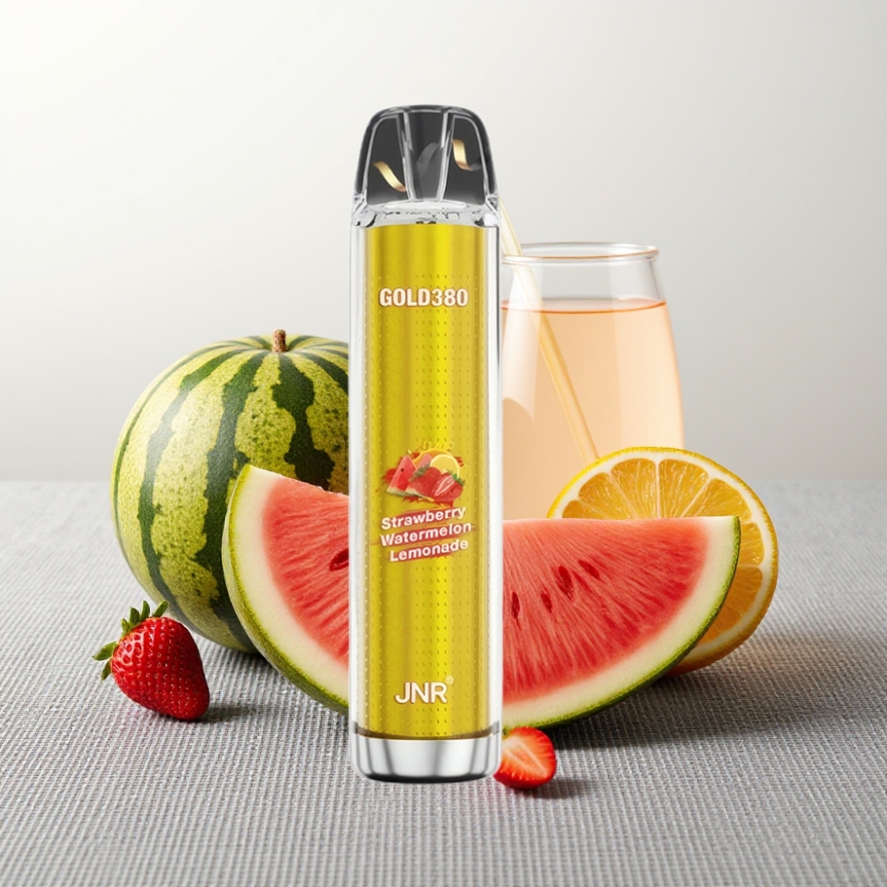 JNR Gold380 6000 Puffs Disposable Vape Полуниця Кавун Лимонад 1500mAh 13ml