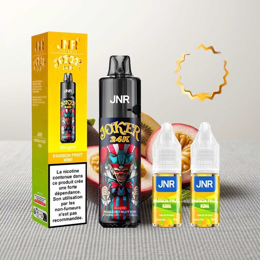 JNR Joker 24K Puffs Disposable Vape Маракуйя Ківі з 800mAh Battery та Type-C Charging