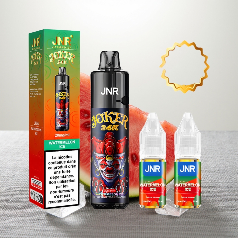 JNR Joker 24K Puffs Disposable Vape Кавун Лід | 800mAh | Type-C | 2% нікотину