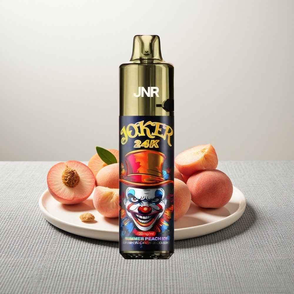 JNR Joker 24K Puffs Літній Персик Лід Refillable Pod 800mAh Type-C