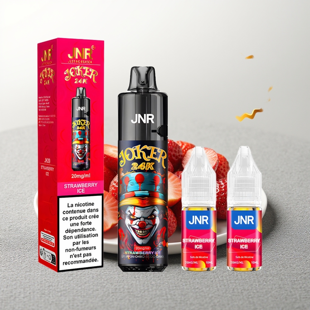JNR Joker 24K Puffs Полуничний Лід Refillable Pod Type-C 800mAh