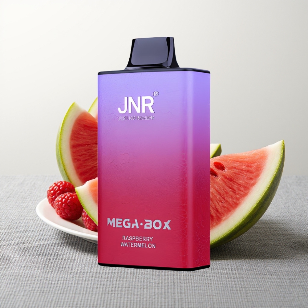 JNR Mega Box 25000 Puffs 30мл Малина Кавун Dual Mesh Type-C