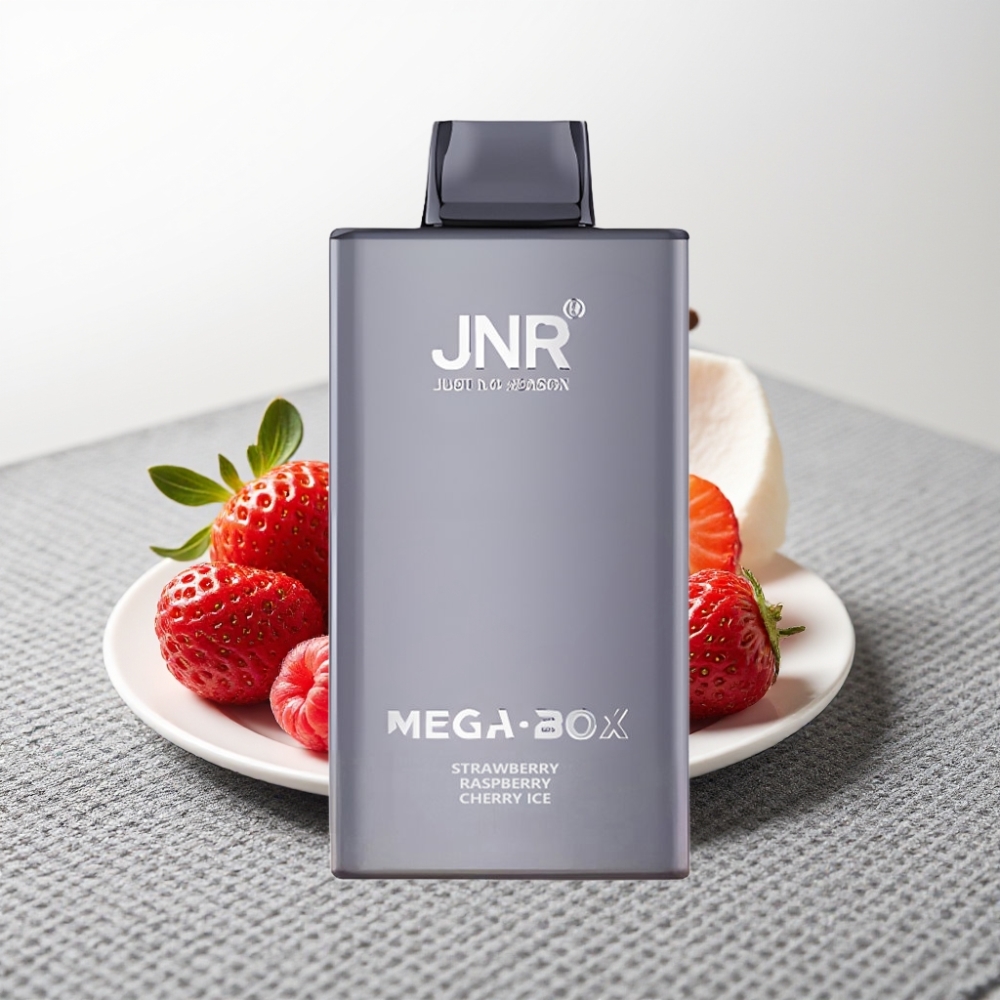 JNR Mega Box 25000 Puffs 30ml Полунично-Малинове-Вишневий Лід Dual Mesh Coil